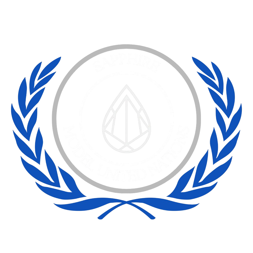 Sapphire Model United Nations emblem